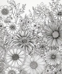Daisy Flowers Coloring Pages