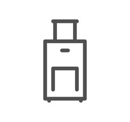 Airport related icon outline and linear symbol.	

