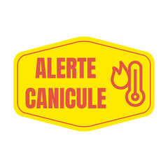 Symbole alerte canicule 