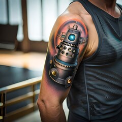 person with binoculars in hands