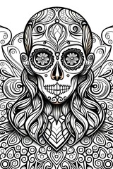 skull with wings