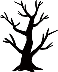 Obraz premium halloween tree silhouette