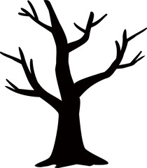 Obraz premium halloween tree silhouette