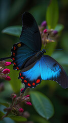 Ulysse butterfly in the afternoon