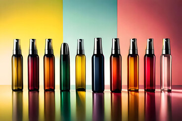 bottles on a shelf Generative Ai