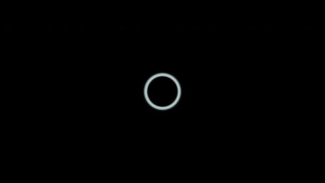 White circle pulsating into the depth, seamless vj loop