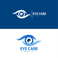 eye care logo and icon template