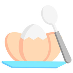 eggs, breakfast food courts vector icons for web design, app, banner, flyer and digital marketing