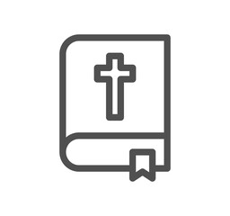 Religion symbols related icon outline and linear symbol.	

