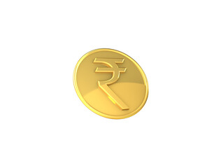 3d render of gold coins collection on white background,with clipping path.
indian rupees 