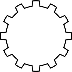 Fototapeta na wymiar Gear wheel icon