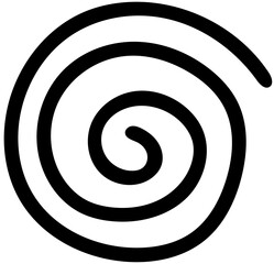 Naklejka premium spin line,black line