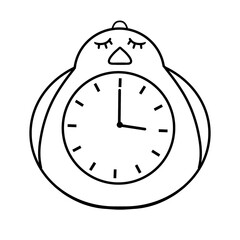 clock isolated on white