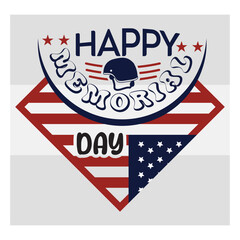 Happy Memorial Day, Happy Memorial Day Svg Holiday, American Flag, USA Svg, American, Military Svg, Memorial Svg, Typography, Memorial Quotes, Memorial Day Cut File, Military, T-shirt Design, SVG, EPS