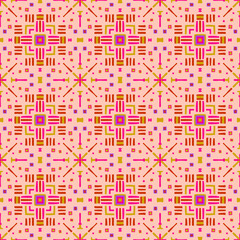 Modern abstract geometric seamless pattern for clothing, fabric, background, wallpaper, wrapping, batik