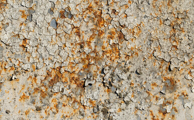 Painted rusty metal texture