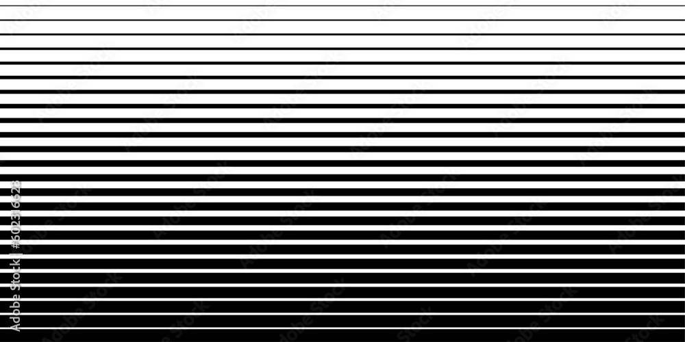 Poster line fade pattern. faded halftone black lines isolated on white background. degraded fades stripe fo