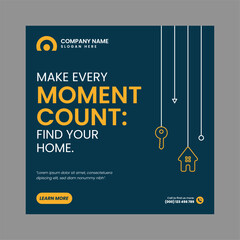 Modern Real Estate Social Post Design Template