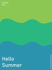 Summer series vector, a vector that shows welcoming during the summer.
