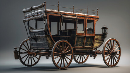 Fototapeta premium 1800s Carriage -Carruagem Anos 1800