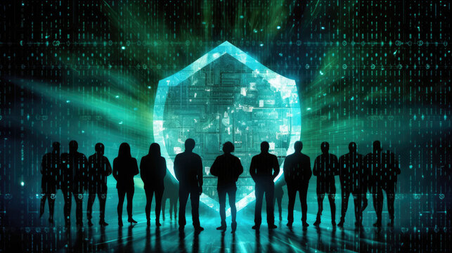 cybersecurity concect digital artwork