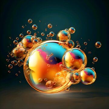 abstract background with bubbles