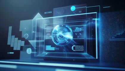 Obraz premium global business technology innovation