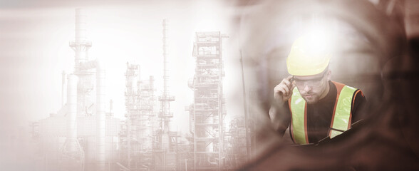 chemical dangerous zone ,  scientist in a protective suit works in a biological contamination zone.