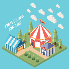 Amusement Park Circus Composition