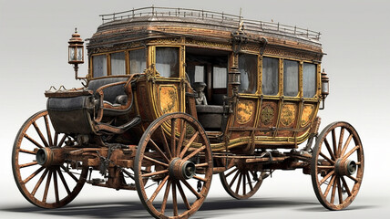 Fototapeta premium 1850s Carriage - Carruagem Anos 1850