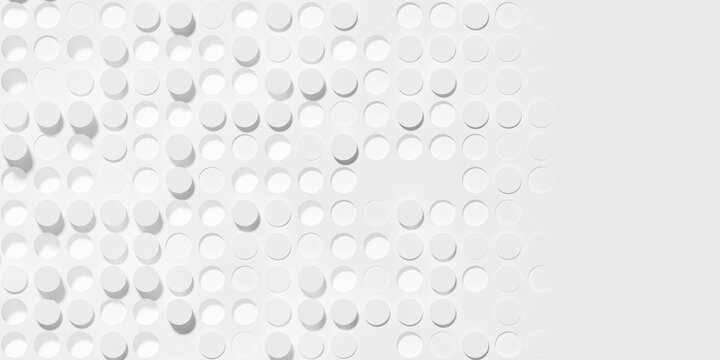 Random Inset And Outset Small Round White Circles Background Wallpaper Banner Pattern Fade Out With Copy Space