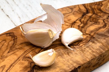 Knoblauch Zehen eine Nahaufnahme