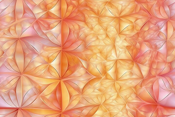 Fractal art, light, warm colors. AI generative