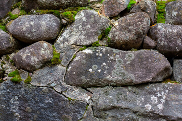 mossy stone wall background