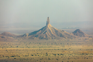 The Jabal Tuwaiq Mountains, with desert landscape, Riyadh, Saudi Arabia