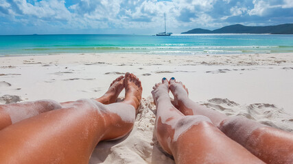 Barefoot in the Sand on Whitehaven Beach