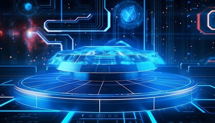 Naklejka premium space technology innovation with data analysing on dashboard with charts