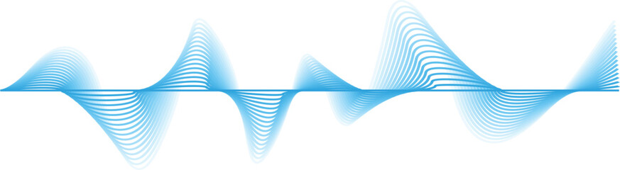 abstract sound wave blue background