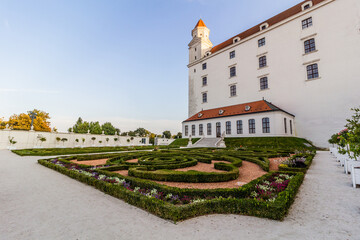 Baroque garden of Bratislava castle, Slovakia