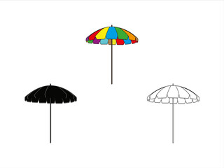 Beach Umbrella SVG | Umbrella Svg | Beach Svg | Summer Svg | Beach Umbrella Clipart	