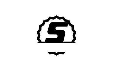 S Letter logo template with modern style.
