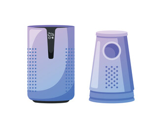 Moisturizers And Drainers Of Air Devices Regulate Moisture And Prevent Dryness Or Excessive Moisture In The Air