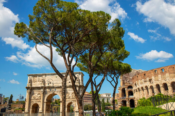 Naklejka premium Colosseum, Rome, Lazio, Italy