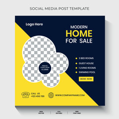 Real estate house property social media template