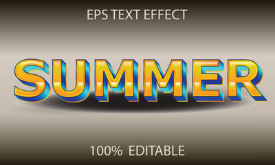 Summer text effect