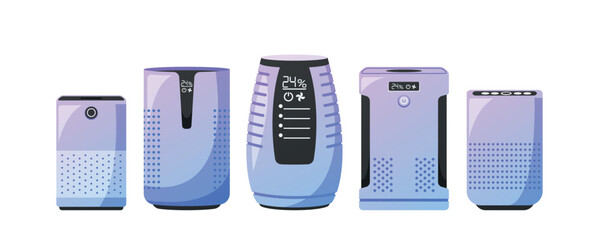 Set of Moisturizers And Drainers Of Air Are Utilized to Balance Indoor Humidity Levels, They Regulate Dryness