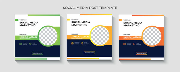 Modern Webinar Social Media Post Template
