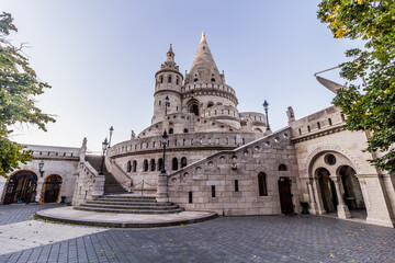 Fototapeta premium Fisherman's Bastion at Buda castle in Budapest, Hungary