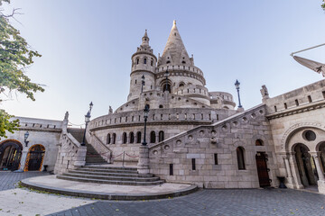 Fisherman's Bastion at Buda castle in Budapest, Hungary