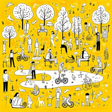 Bocetos de Parques P&uacute;blicos: Explorando la Recreaci&oacute;n y la Libertad al Aire Libre